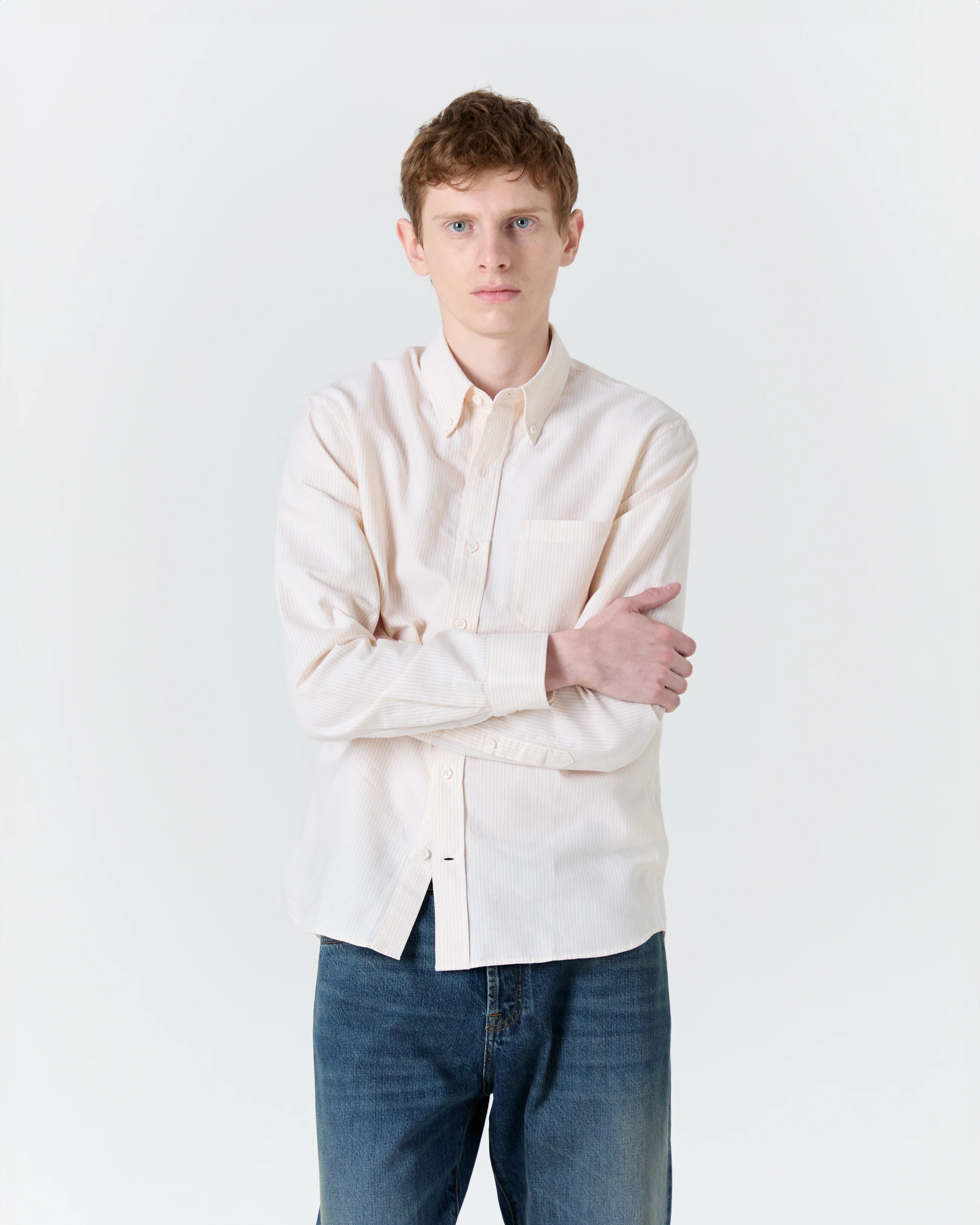 Chemise Calvi jaune et blanc
