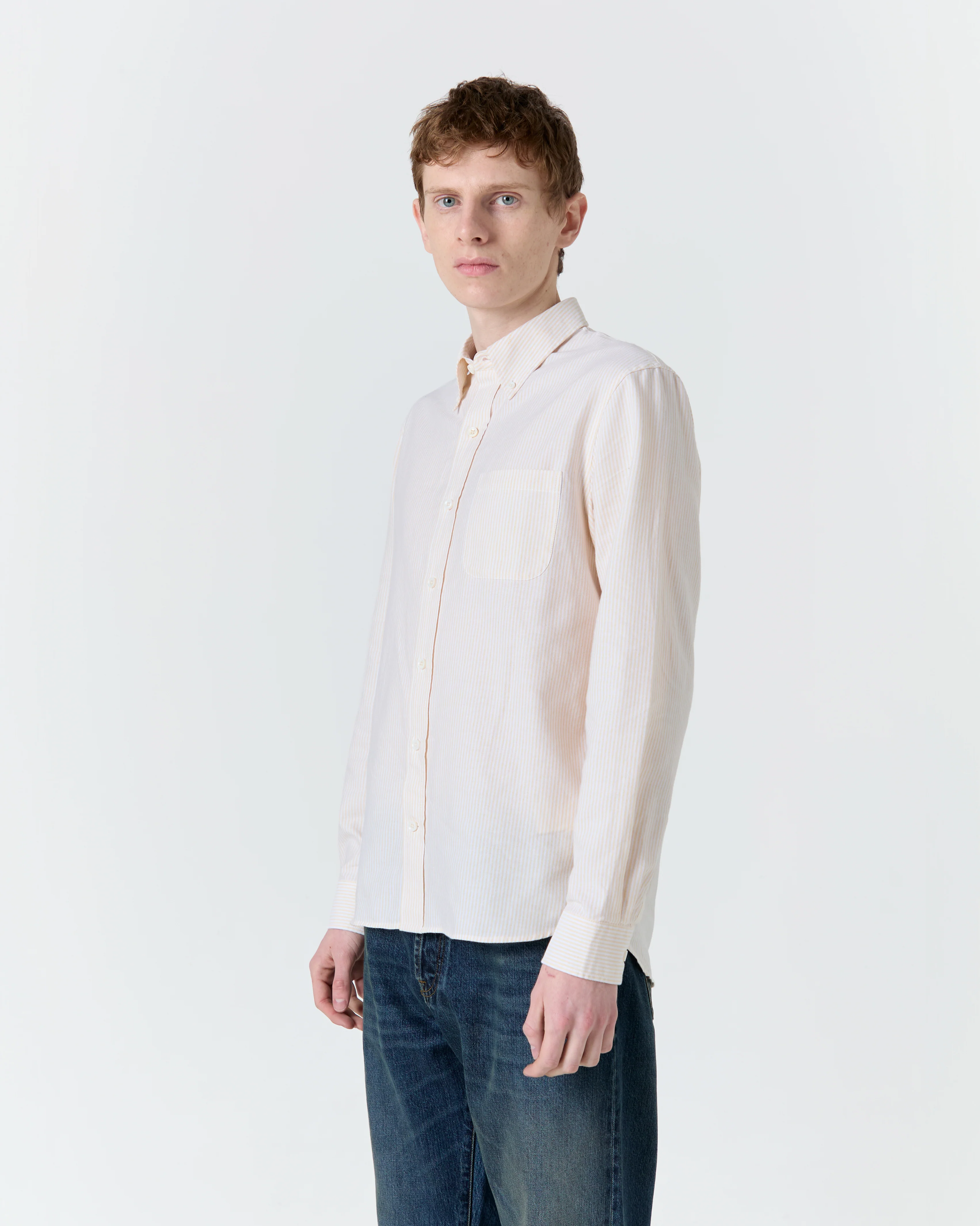 Chemise Calvi jaune et blanc - Image 2